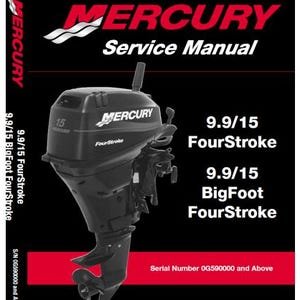 Mercury-Mariner 4 Stroke 9.9 & 15hp (incl Bigfoot) Outboard service, repair, workshop manual 2002