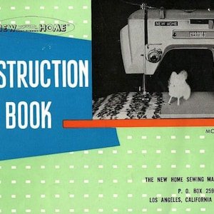 Janome New Home 532 534 580 581 Instruction Manual in English Vintage Retro PDF -Instant Download