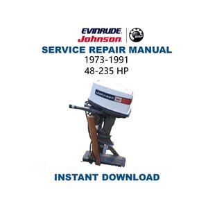 Johnson Evinrude 48-235 HP Service Manual | 1973-1991 Outboard Repair Guide | Instant Digital Download | PDF