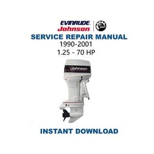 Johnson Evinrude 1.25 - 70 HP Service Manual | 1990-2001 Repair Guide | Instant Digital Download | PDF