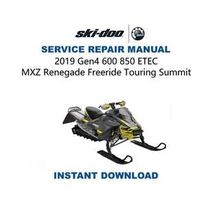 2019 Skidoo Summit Freeride MXZ Renegade 600 850 Service Manual | REV Gen4 Ski-Doo Snowmobile Repair Guide | Instant Digital Download | PDF