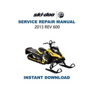 2013-2016 Skidoo REV 600 800 Service Manual | Ski-Doo Repair Guide | XS XM 600HO 800R etec | Instant Digital Download | Pdf
