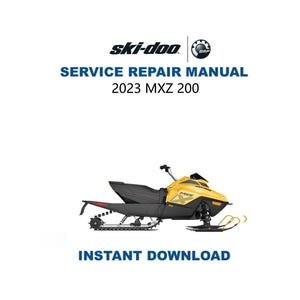 2023 Skidoo MXZ200 Service Manual | Ski-Doo Repair Guide | Instant Digital Download | PDF