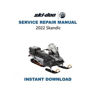 2022 Skidoo Skandic 600 900 Service Manual | Snowmobile Repair Guide | Instant Digital Download | PDF