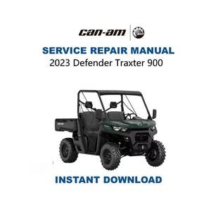 Can-Am Defender Traxter HD9 900 Service Manual | 2023-2025  CanAm Repair Guide | Instant Digital Download | PDF