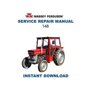 Massey Ferguson 148 Tractor Service Manual | Repair Guide | Instant Digital Download | PDF