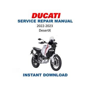 Ducati DesertX Service Manual | 2022-2023 Motorcycle Repair Guide | Instant Digital Download | PDF
