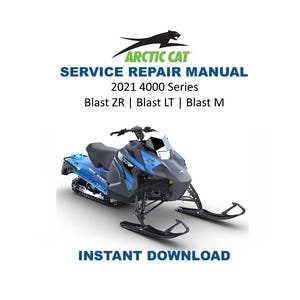 2021-2024 Arctic Cat Blast ZR LT M 4000 Service Manual | Snowmobile Repair Guide | Instant Digital Download | PDF