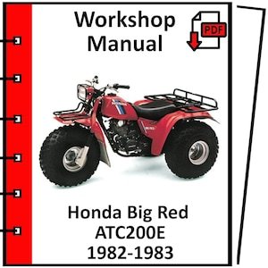 HONDA ATC200E BIG RED 1982 1983 service repair workshop manual pdf