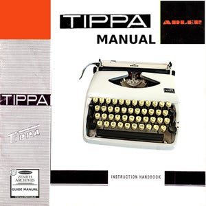 Adler Tippa manual | typewriter guide | in English