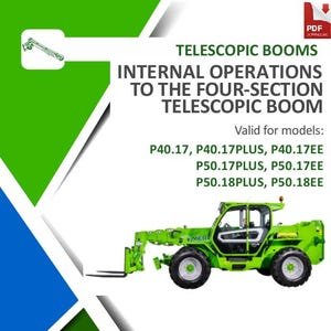 Merlo Telehandler 4-Section Telescopic Boom Service Repair Manual P40.17 P50.18
