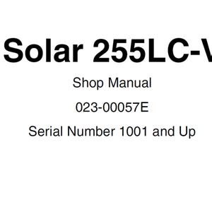 Daewoo Doosan Solar S255LC-V Excavator Service Manual S/N 1001 and Up 023-00057E PDF