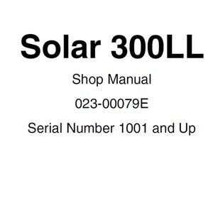 Daewoo Doosan Solar S300LL Excavator Service Manual S/N 1001 and Up 023-00079E PDF