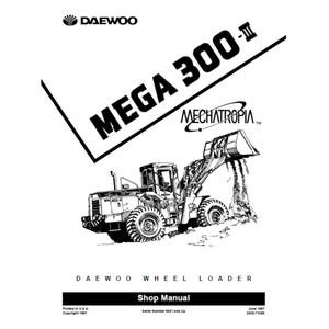 Doosan M300 III Wheel Loader Shop Service Manual S/N 0001 and Up 2023-7105E PDF