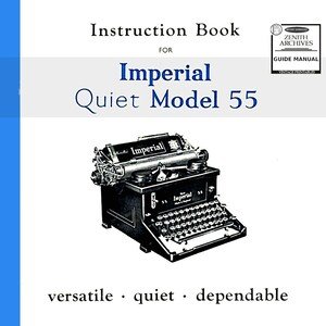 Imperial Model 55 typewriter Manual | High Resolution Download | In English