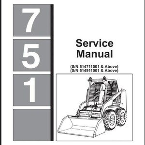 Bobcat - 751 Service Repair Manual, Skid Steer, Skid loader Manual bobcat, ebook pdf INSTANT DOWNLOAD English Language