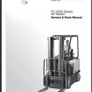 Crown FC4500 Series Forklift Service and Parts Manual PDF Download