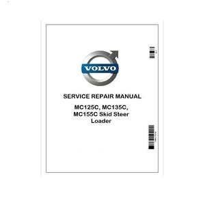 Mc125c, Mc135c, Mc155c Volvo Skid Steer Loader Pdf Service Repair Manual