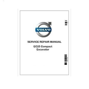 EC25 Volvo Compact Excavator Pdf Repair Service Manual