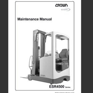 Crown ESR4500 Series ESR4500-1.4, ESR4500-1.6, ESR4500-2.0 Pallet Jack Forklift Maintenance Service Repair Manual Pdf Download