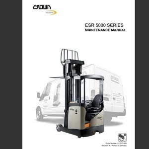 Crown ESR5000 Series Pallet Jack Forklift Maintenance Service Repair Manual Pdf Download