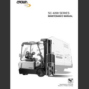 Crown SC4200 Series Pallet Jack Forklift Maintenance Service Repair Manual Pdf Download