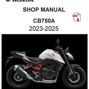 2023-2025 Honda CB750 Hornet Service Repair Manual PDF Download