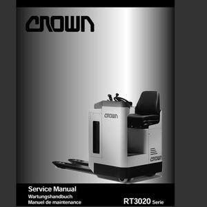 Crown RT3020 Series Pallet Jack Forklift Maintenance Service Repair Manual Pdf Download