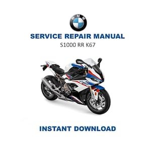BMW S1000 RR K67 Service Manual | 2019-2023 Motorcycle Repair Guide | Instant Digital Download | PDF