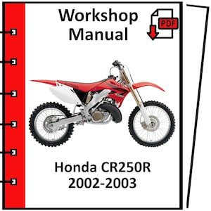 HONDA CR250R 2002 2003 service repair workshop manual pdf