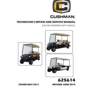 Cushman Electric Shuttle 2 4 6 Service Manual | 2012-2020 Golf Cart Repair Guide 625614 | Instant Digital Download | PDF