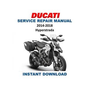 Ducati Hyperstrada Service Manual | 2014-2018 Motorcycle Repair Guide | Instant Digital Download | PDF