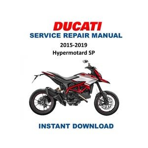 Ducati Hypermotard SP Service Manual | 2015-2019 Motorcycle Repair Guide | Instant Digital Download | PDF