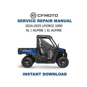 CFMOTO UFORCE 1000 Service Repair Manual | 2024-2026 CF1000 CM1000 | Instant Digital Download | PDF