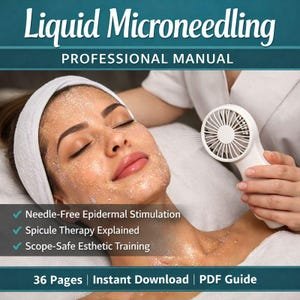 Liquid Microneedling Manual | Needle-Free Skin Infusion & Spicule Therapy | Professional Esthetician PDF