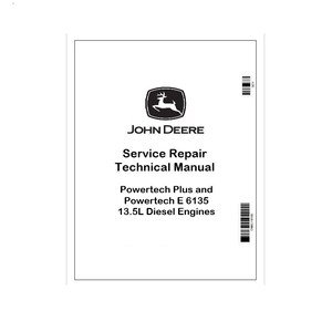 John Deere 6135 Diesel Engine Repair Manual CTM415