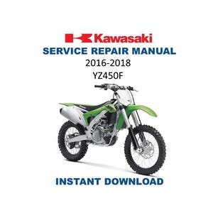 Kawasaki KX 450 Service Manual | 2016-2018 KX450F Repair Guide | Instant Digital Download | PDF