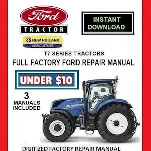 FORD New Holland T7 Series Tractors Service Repair manual pdf Download