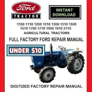 FORD 1910 Series Agricultural Tractors Workshop Repair Manual pdf Download