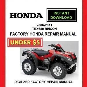 2009 HONDA TRX680 RINCON Factory Service Repair Manual pdf Download