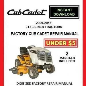 Cub Cadet LTX Series Lawn Tractors Service Repair Manual pdf Download 2009-2015