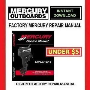 MERCURY Mariner 6hp 8hp 9.9hp 10hp 15hp 2 Stroke Service Manual pdf Download