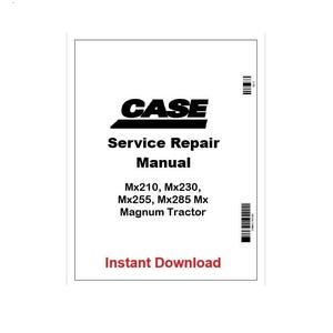 Case IH MX210–MX285 Magnum Repair Service Manual Pdf