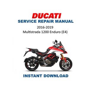 Ducati Multistrada 1200 Enduro Service Manual | 2016-2019 Motorcycle Repair Guide | Instant Digital Download | PDF