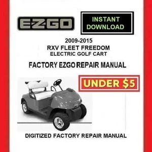 2012 EZGO RXV Fleet Freedom Electric Golf Carts Service Repair Manual pdf Download