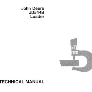 John Deere JD544B Loader Technical Manual TM1094 PDF