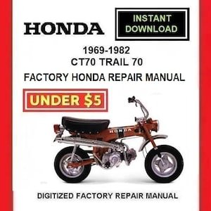 HONDA Mini-Trail CT70 1969-1982 Factory Service Repair Manual pdf Download
