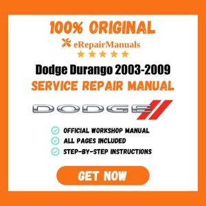 Dodge Durango 2003-2009 Service Repair Manual Workshop Guide Instant Download PDF
