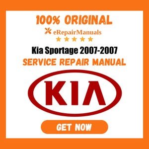 Kia Sportage 2007-2007 Service Repair Manual Workshop Guide Instant Download PDF