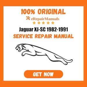 Jaguar XJ-SC 1982-1991 Service Repair Manual Workshop Guide Instant Download PDF